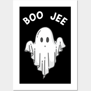 Funny Halloween Ghost Bou jee Posters and Art